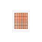 Gingham Plaid Pattern - Brick Red Art Print Gallery Image 1