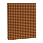 Gingham Plaid Pattern - Burnt Orange Canvas Print Gallery Image 8