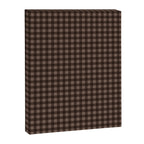Gingham Plaid Pattern - Earthy Brown Canvas Print Gallery Image 8
