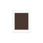 Gingham Plaid Pattern - Earthy Brown Art Print Gallery Image 1