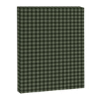 Gingham Plaid Pattern - Forest Green Canvas Print Gallery Image 8