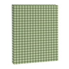 Gingham Plaid Pattern - Natural Green Canvas Print Gallery Image 8