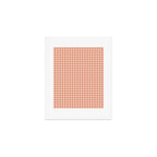 Gingham Plaid Pattern - Natural Rose Art Print Gallery Image 1