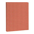 Gingham Plaid Pattern - Strawberry Red Canvas Print Gallery Image 8