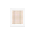 Gingham Plaid Pattern - Warm Neutral Tan Art Print Gallery Image 1