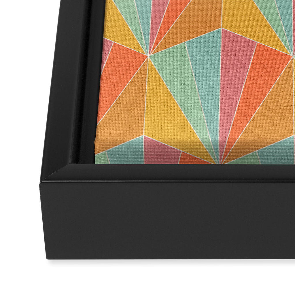 Gisela Color Block Pattern II Framed Canvas Print Gallery Image 3