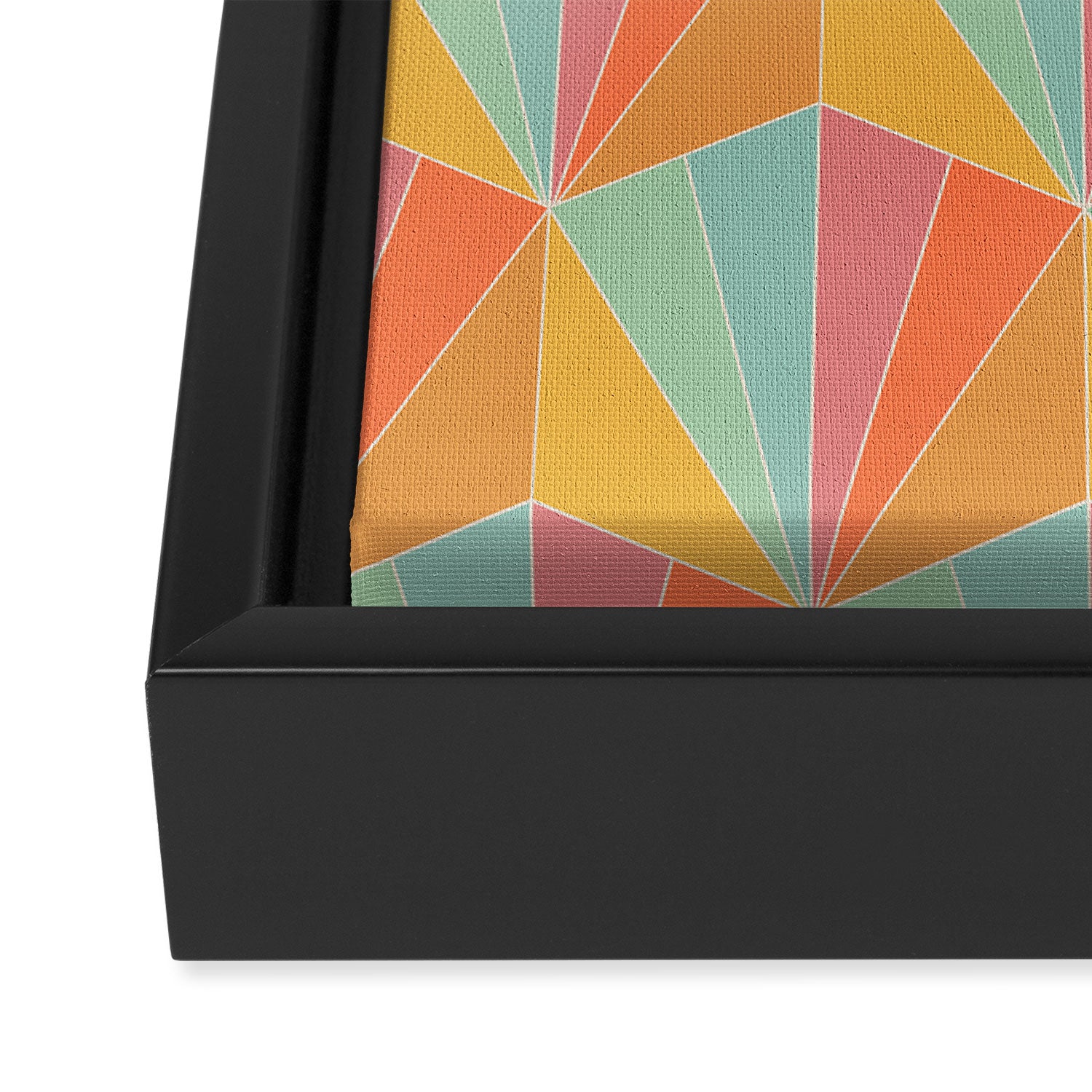 Gisela Color Block Pattern II Framed Canvas Print Gallery Image 3