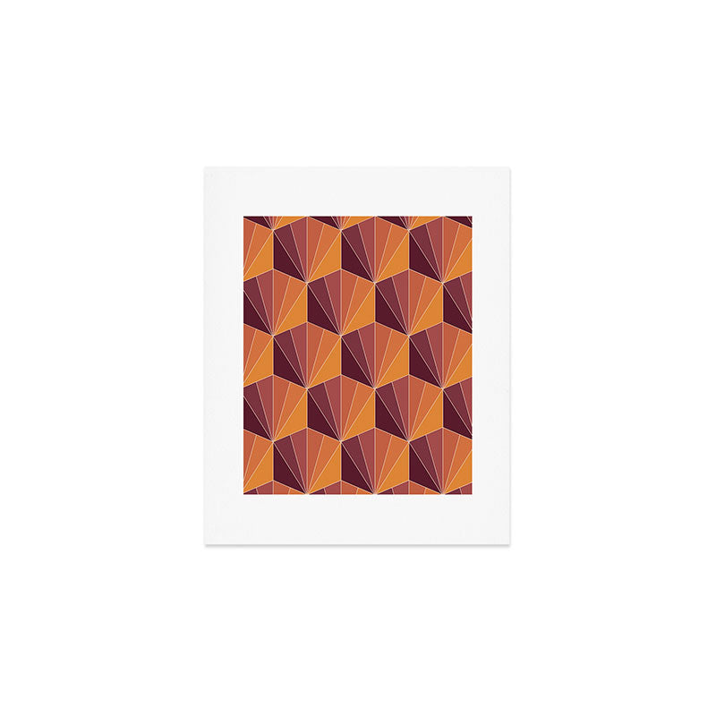 Gisela Color Block Pattern X Art Print Gallery Image 1