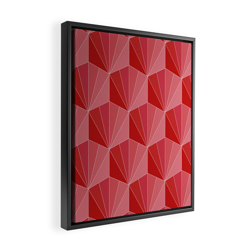 Gisela Color Block Pattern XII Framed Canvas Print Gallery Image 2