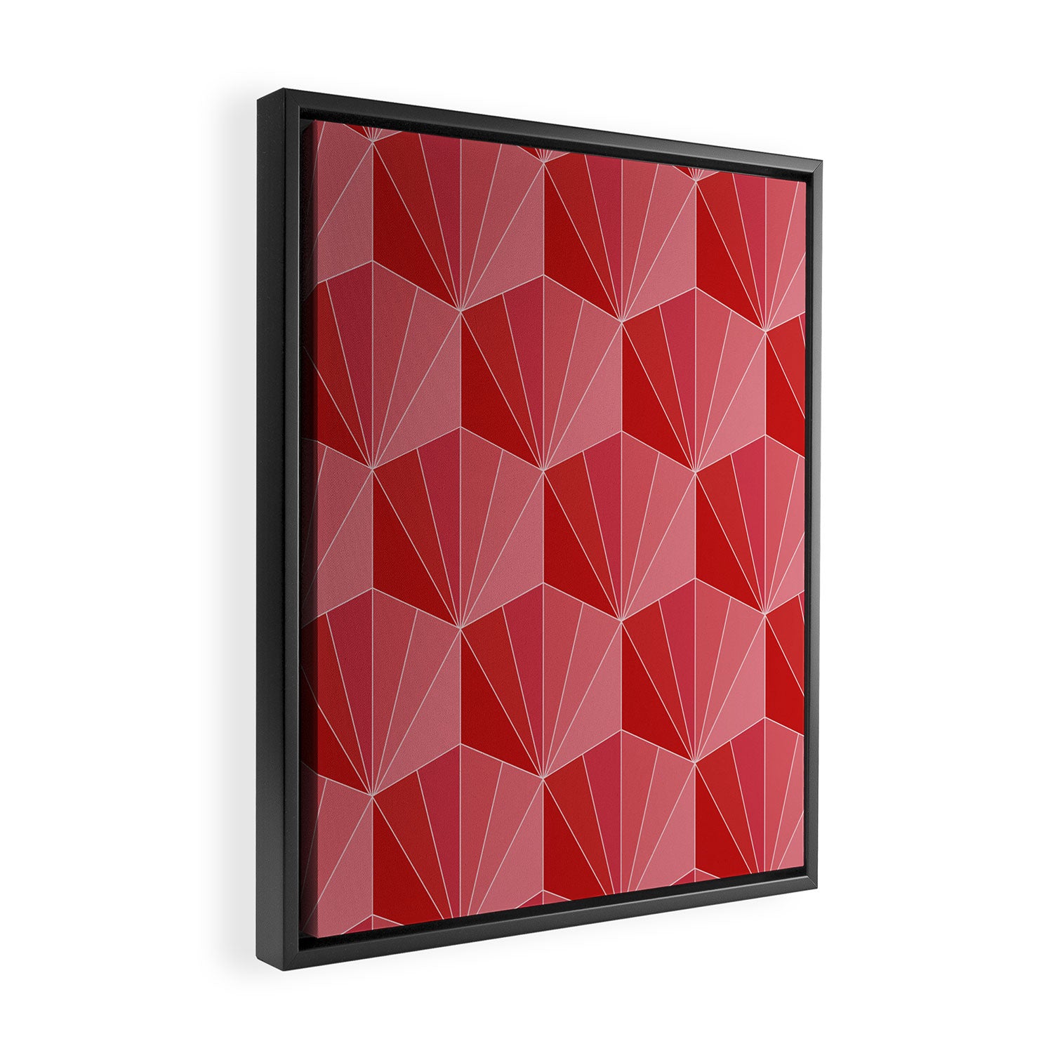 Gisela Color Block Pattern XII Framed Canvas Print Gallery Image 2
