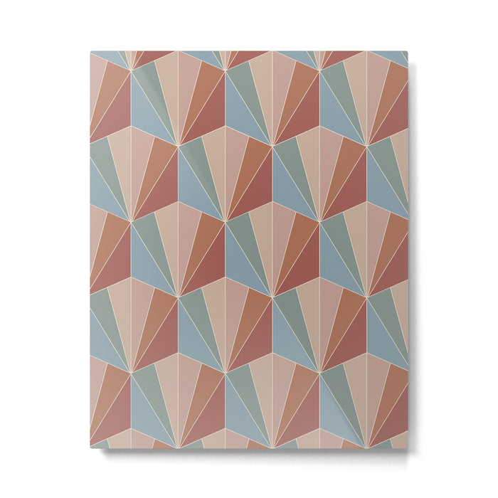 Gisela Color Block Pattern XV Metal Print Gallery Image 1