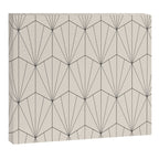 Gisela Geometric Line Art - Black and White Canvas Print Gallery Image 8