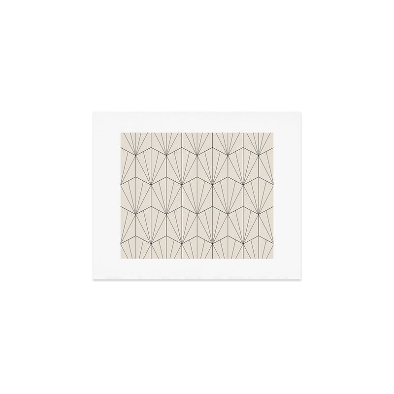 Gisela Geometric Line Art - Black and White Art Print Gallery Image 1