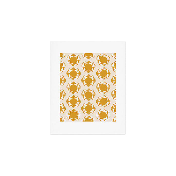 Boho Summer Sun Pattern I Golden Art Print Gallery Image 1