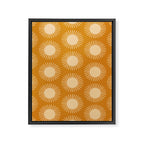 Boho Summer Sun Pattern II Desert Orange Framed Canvas Print Gallery Image 8