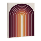 Gradient Arch III Warm Sunset Mid Century Modern Rainbow Canvas Print Gallery Image 6