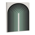 Gradient Arch IV Earthy Green Mid Century Modern Rainbow Canvas Print Gallery Image 6