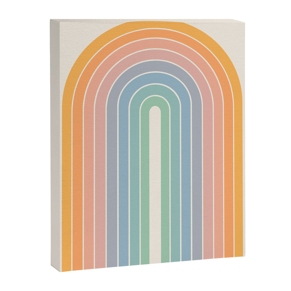 Gradient Arch XIII Retro Mid Century Modern Rainbow Canvas Print Gallery Image 8