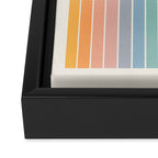 Gradient Arch XIII Retro Mid Century Modern Rainbow Framed Canvas Print Gallery Image 3