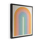 Gradient Arch XIII Retro Mid Century Modern Rainbow Framed Canvas Print Gallery Image 2
