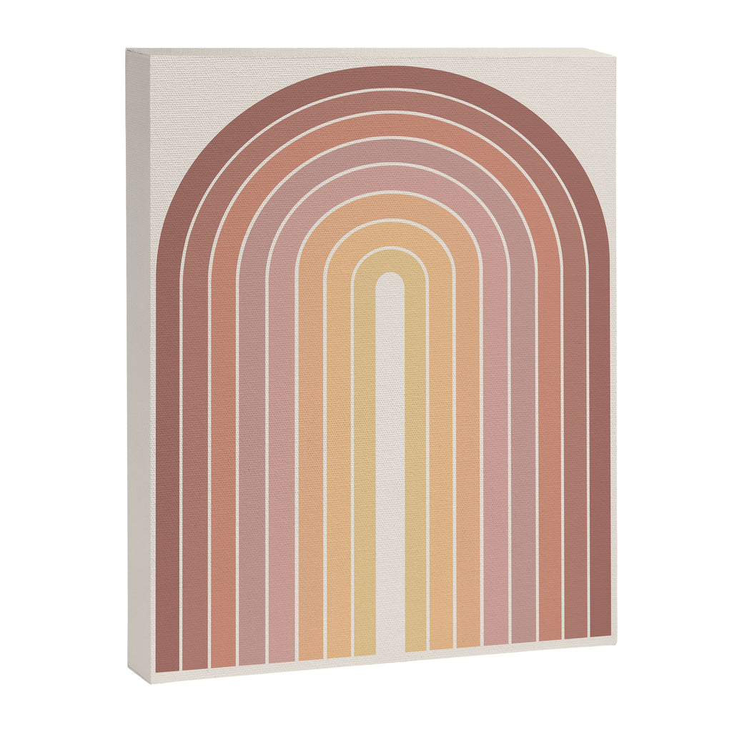 Gradient Arch VII Earthy Pastel Mid Century Modern Rainbow Canvas Print Gallery Image 6