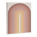 Gradient Arch VII Earthy Pastel Mid Century Modern Rainbow Canvas Print Gallery Image 6