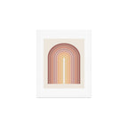 Gradient Arch VII Earthy Pastel Mid Century Modern Rainbow Art Print Gallery Image 1