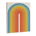 Gradient Arch X Bright Rainbow Mid Century Modern Rainbow Canvas Print Gallery Image 6