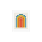 Gradient Arch X Bright Rainbow Mid Century Modern Rainbow Art Print Gallery Image 1