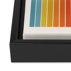 Gradient Arch X Bright Rainbow Mid Century Modern Rainbow Framed Canvas Print Gallery Image 3