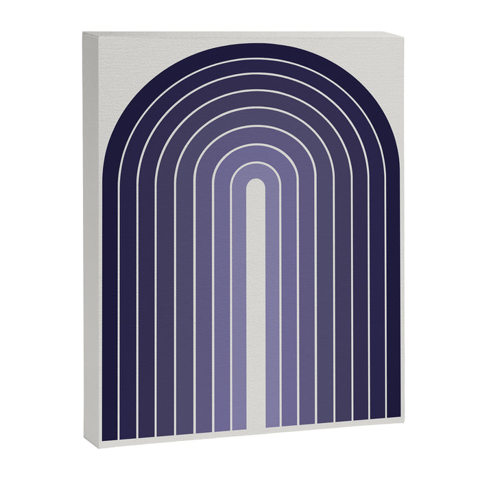 Gradient Arch XI Lavender Dusk Mid Century Modern Rainbow Canvas Print Gallery Image 1