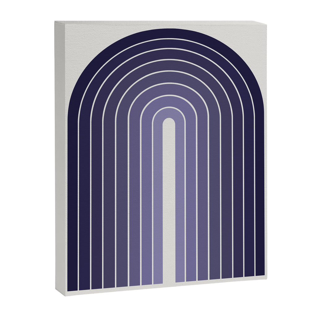 Gradient Arch XI Lavender Dusk Mid Century Modern Rainbow Canvas Print Gallery Image 6