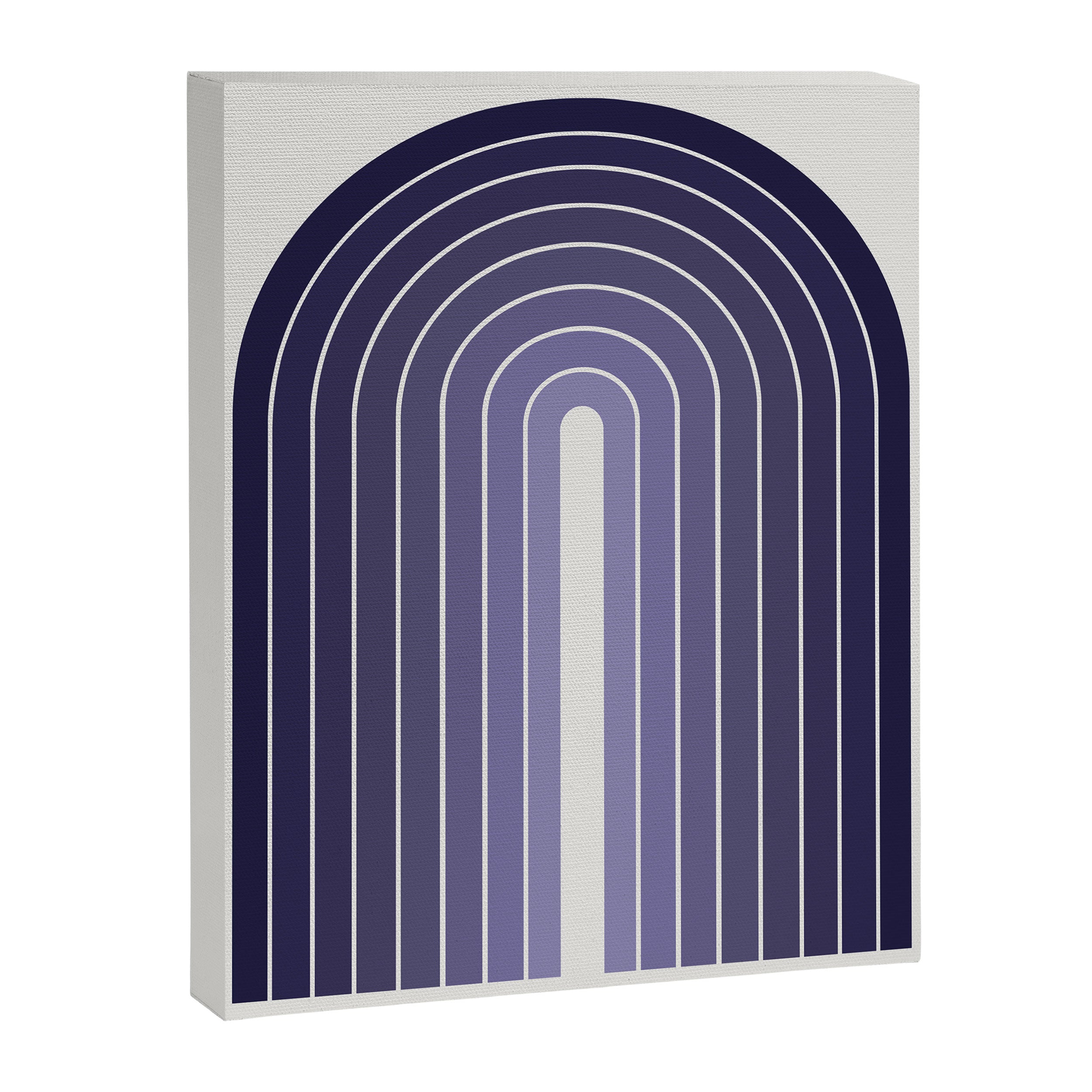 Gradient Arch XI Lavender Dusk Mid Century Modern Rainbow Canvas Print Gallery Image 6