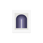 Gradient Arch XI Lavender Dusk Mid Century Modern Rainbow Art Print Gallery Image 1