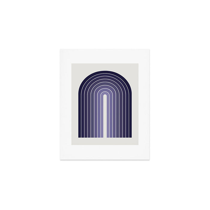 Gradient Arch XI Lavender Dusk Mid Century Modern Rainbow Art Print Gallery Image 1