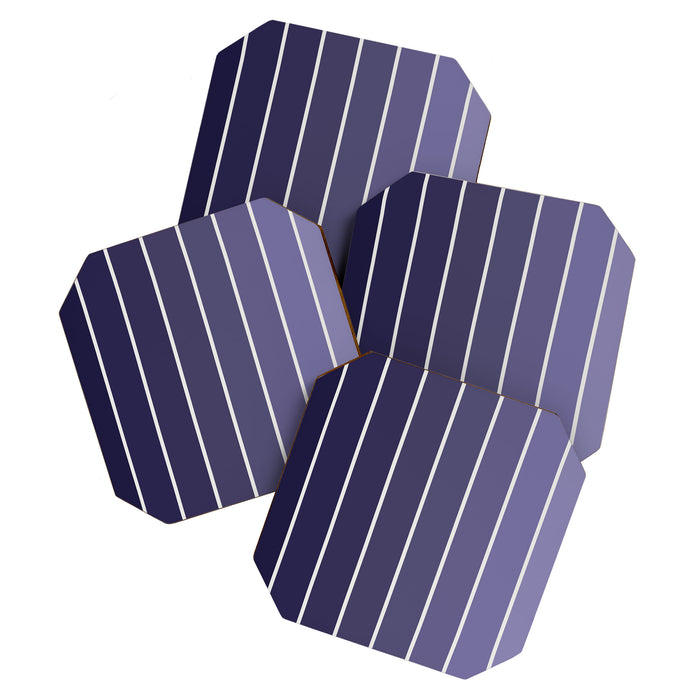 Gradient Arch XI Lavender Dusk Mid Century Modern Rainbow Coaster Gallery Image 1