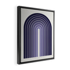 Gradient Arch XI Lavender Dusk Mid Century Modern Rainbow Framed Canvas Print Gallery Image 2
