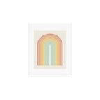 Gradient Arch XIV Pastel Mid Century Modern Rainbow Art Print Gallery Image 1