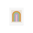 Gradient Arch XV Tropical Mid Century Modern Rainbow Art Print Gallery Image 1