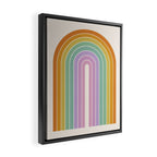 Gradient Arch XV Tropical Mid Century Modern Rainbow Framed Canvas Print Gallery Image 2