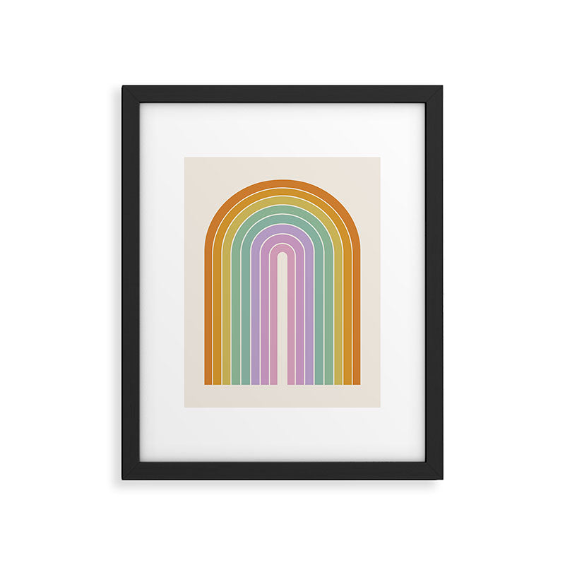 Gradient Arch XV Tropical Mid Century Modern Rainbow Framed Art Print Gallery Image 5
