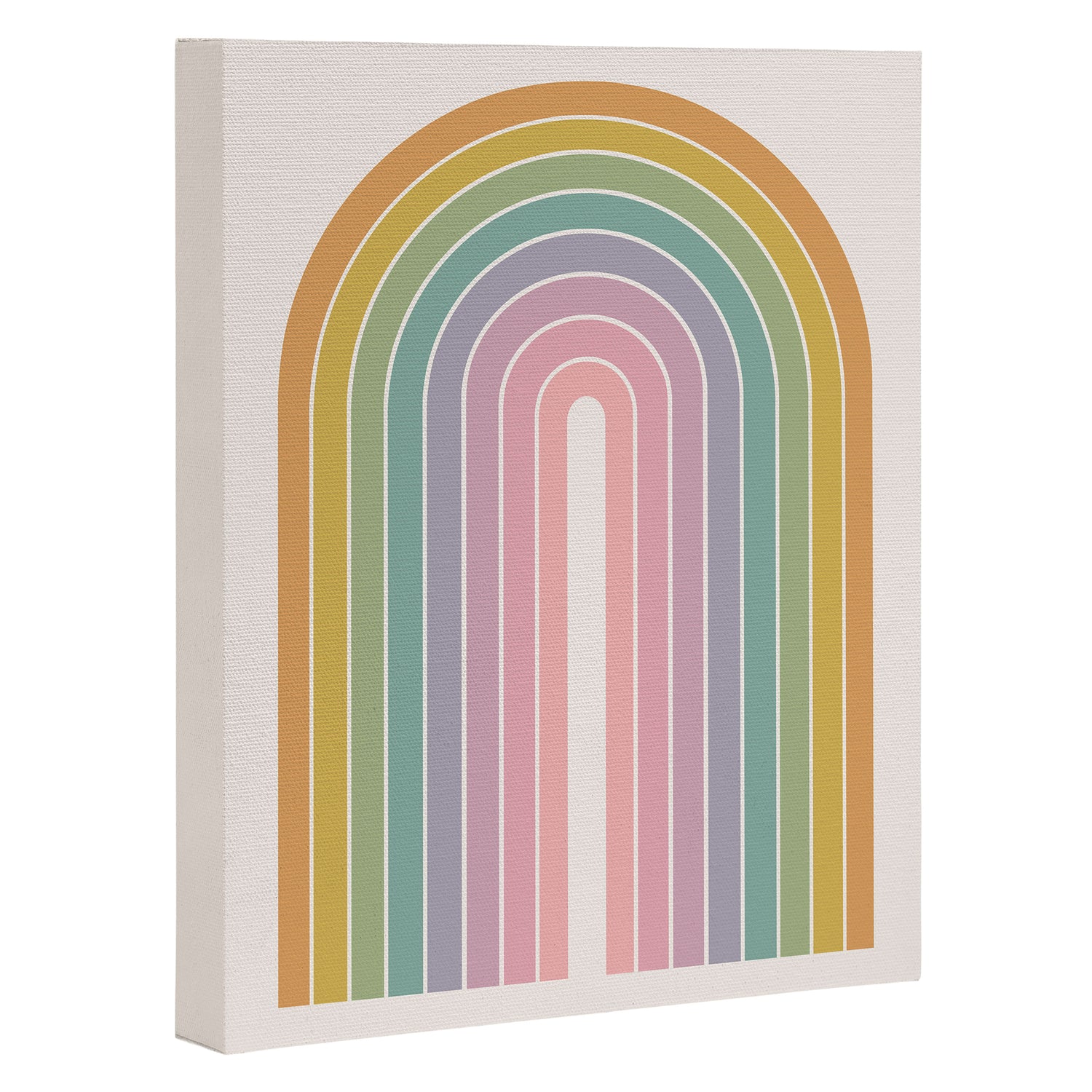 Gradient Arch XXI Tropical Mid Century Modern Rainbow Canvas Print Gallery Image 3