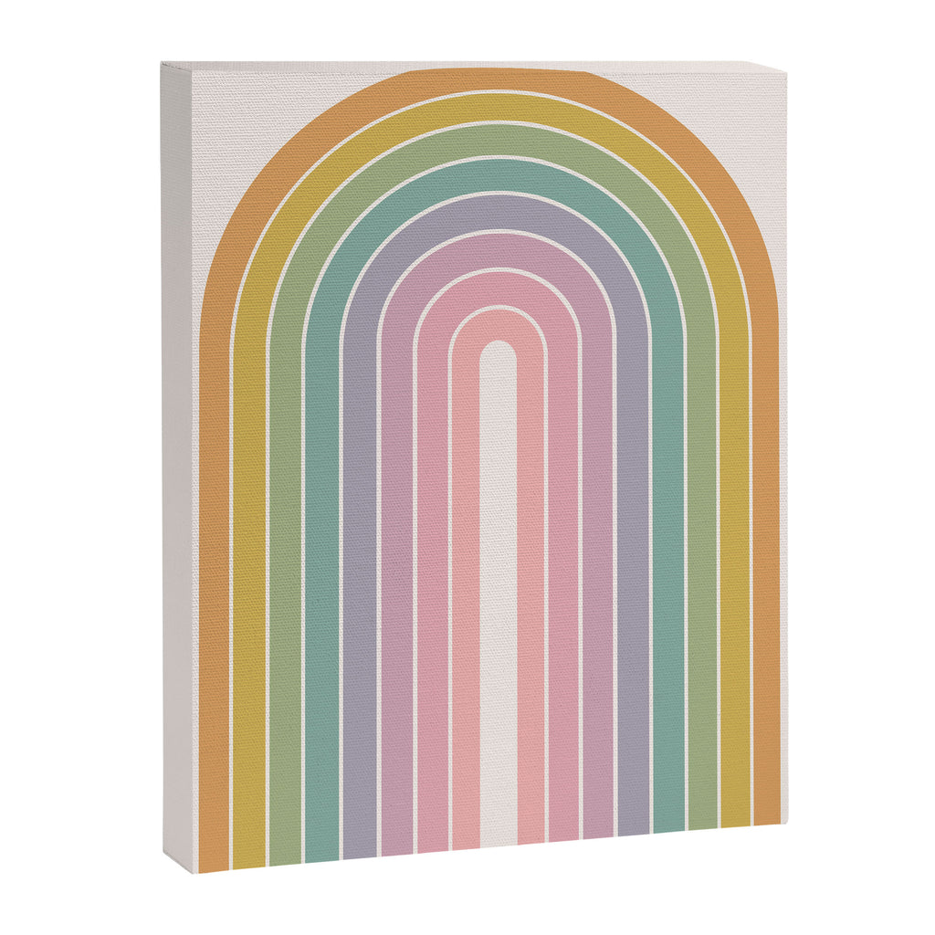 Gradient Arch XXI Tropical Mid Century Modern Rainbow Canvas Print Gallery Image 8