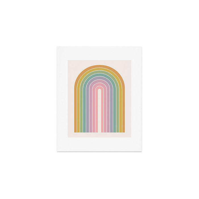 Gradient Arch XXI Tropical Mid Century Modern Rainbow Art Print Gallery Image 1