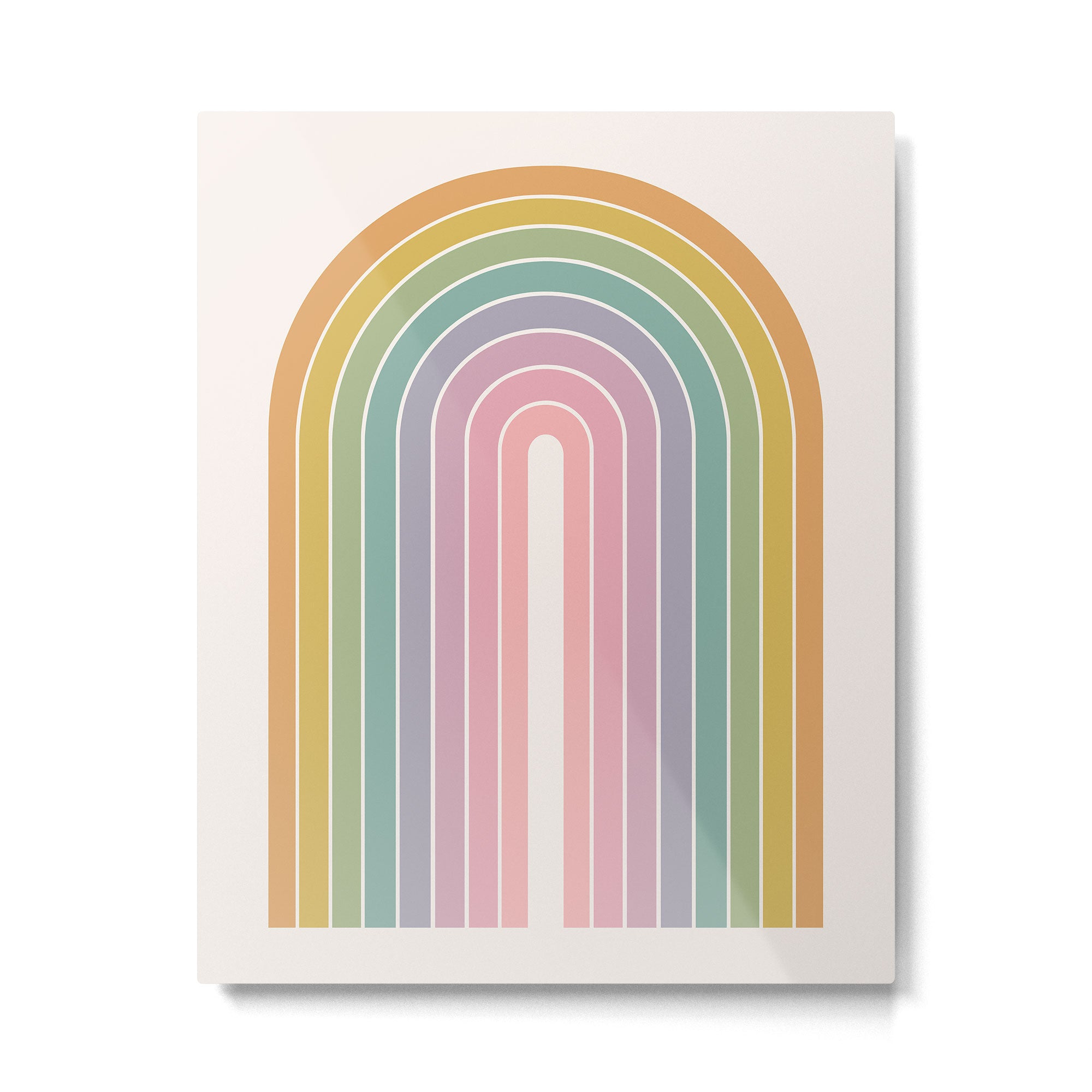 Gradient Arch XXI Tropical Mid Century Modern Rainbow Metal Print Gallery Image 6