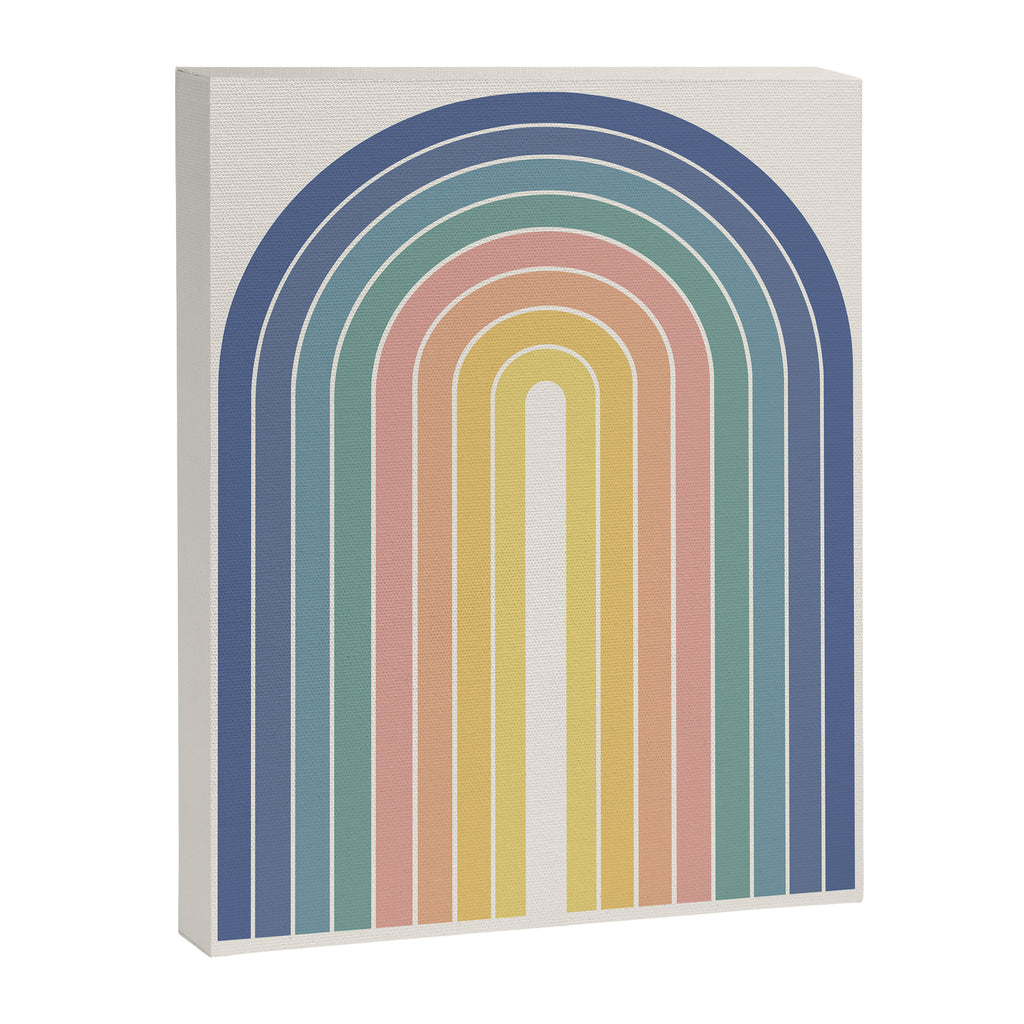 Gradient Arch XX Retro Mid Century Modern Rainbow Canvas Print Gallery Image 6