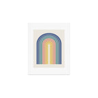 Gradient Arch XX Retro Mid Century Modern Rainbow Art Print Gallery Image 1