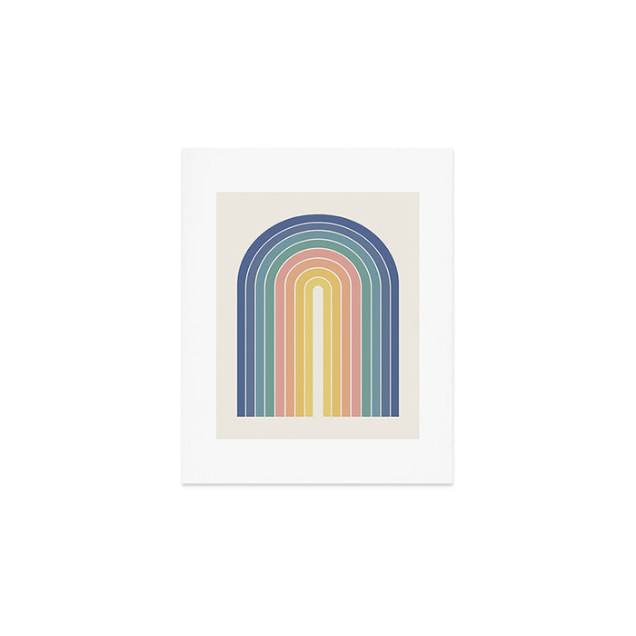 Gradient Arch XX Retro Mid Century Modern Rainbow Art Print Gallery Image 1