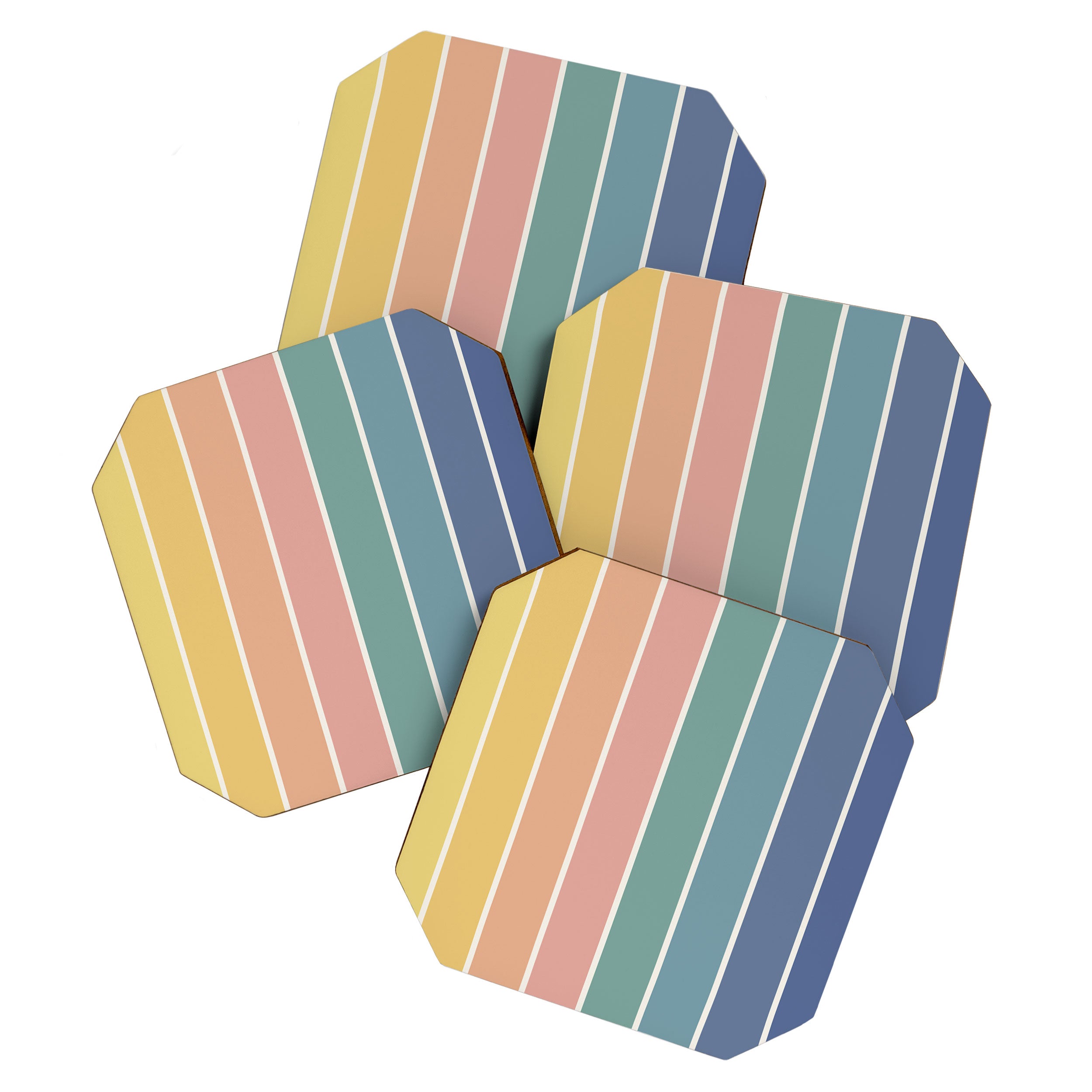 Gradient Arch XX Retro Mid Century Modern Rainbow Coaster Gallery Image 1