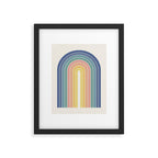 Gradient Arch XX Retro Mid Century Modern Rainbow Framed Art Print Gallery Image 5